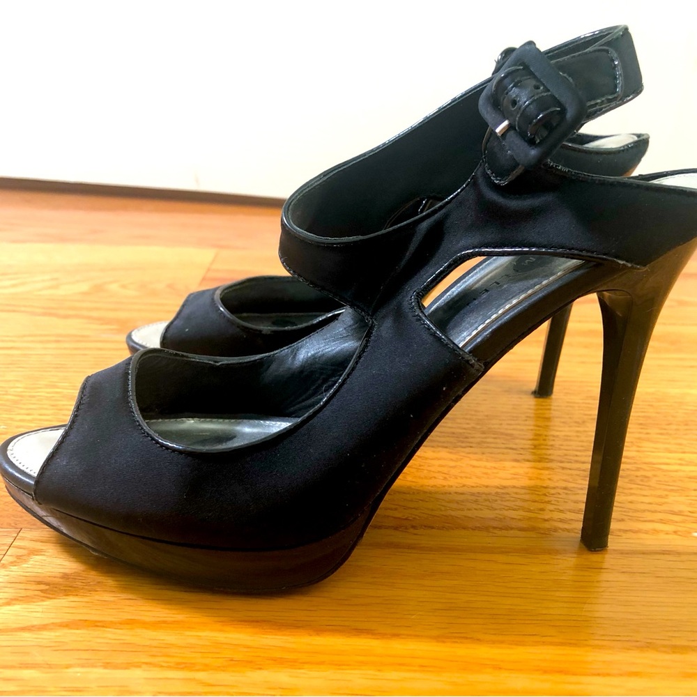 Karen Millen 2000s black platform stiletto sandals US size 8